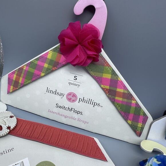 SwitchFlops Lindsay Phillips Lot Of 8 Interchangeable Straps Sz Small 5/6 - Picture 2 of 8